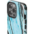 Aqua Blue Marble Ink iPhone 15 Pro Impact Case